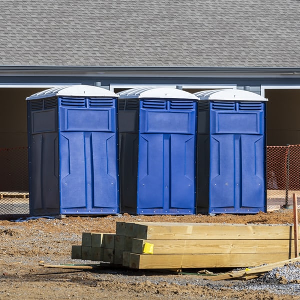 is there a specific order in which to place multiple porta potties in Holland Texas